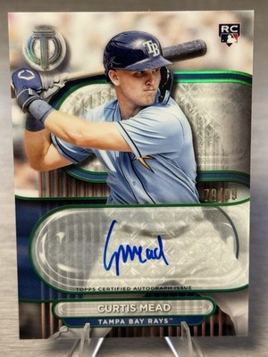   CURTIS MEAD 2024 Topps Tribute Green Holo Parallel Rookie Auto SP /99!!!  