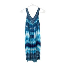 Womens Beachy Boho Bohemian Dress Cottage Indie Fairy Festival Hippie OS