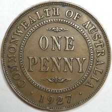 1927 Australia 1 Penny (Lot#1)