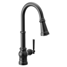 Moen S72003BL Matte Black One-Handle Pulldown Kitchen Faucet