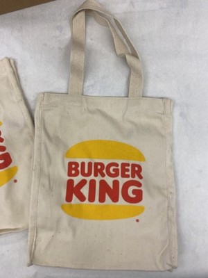 BURGER KING CANVAS TOTE BAG PURSE