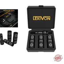 Impact Socket Set, 6 Total Lug Nut Size | Innovative Flip Socket Design Cover...