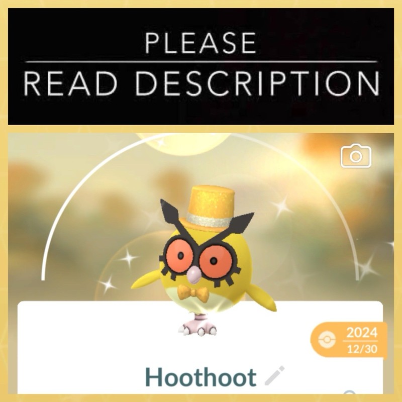 Shiny Hoothoot New Year Party Hat Costume - Pokemon Go