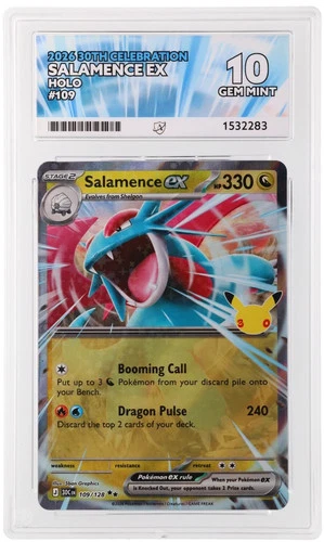 Salamence ex 109/128 ACE graded card