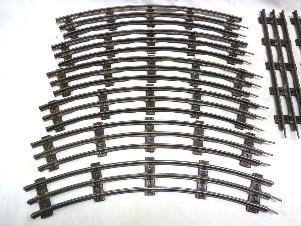 MARX 34" 027 Wide Radius 5 Tie Curves & Straights - Fast Shipping - Image 3 of 4