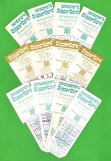 Greater Manchester PTE 12 Clippercard Bus Tickets OAP Issues 1980s