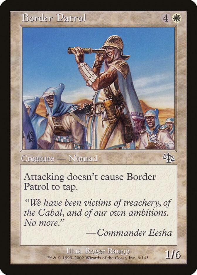 Border Patrol 6 Common Judgment Magic: The Gathering Lightly Played