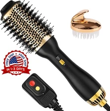 Set 4 en 1 de Cepillo de Aire Caliente, Multiusos para Secado Profesional, Rizos