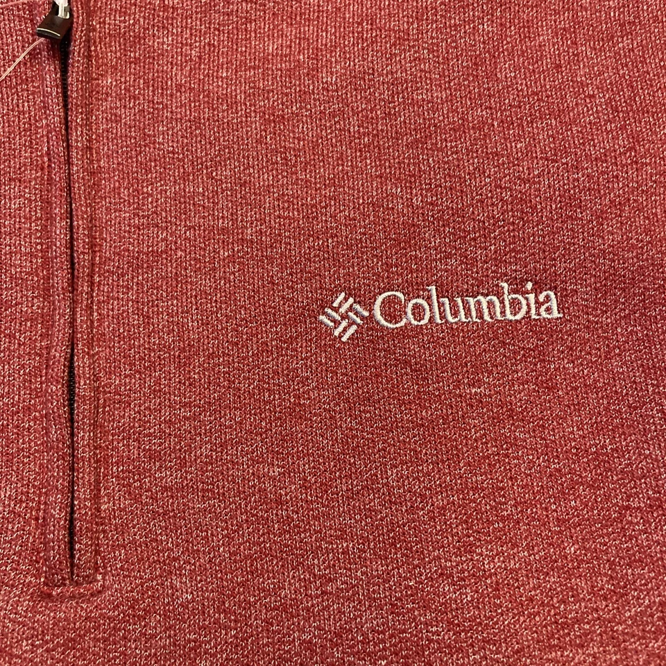 Suéter Pullover Columbia Para Hombres Great Hart Mountain III 1/2 Cremallera Carmesí Talla L Foto 4 de 4