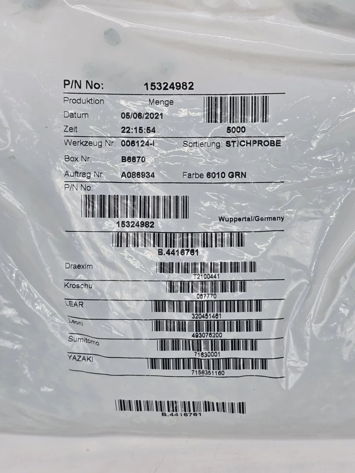 Bag of 5000 OEM Delphi 15324982 Weatherpack Connector Wire Seal 18-20 Ga Green R - Image 3 of 4