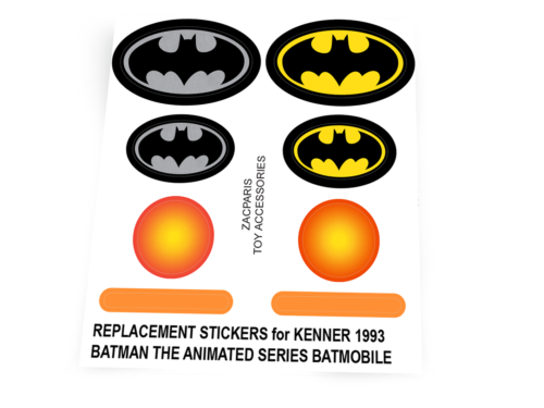 CUSTOM STICKERS for Batman The Animated Series Batmobile Kenner 1993 - Afbeelding 1 van 3