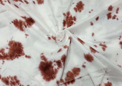5 YARDS tissu marron indien fait main tissu de couture imprimé tissus de courtepointe - Photo 1/3