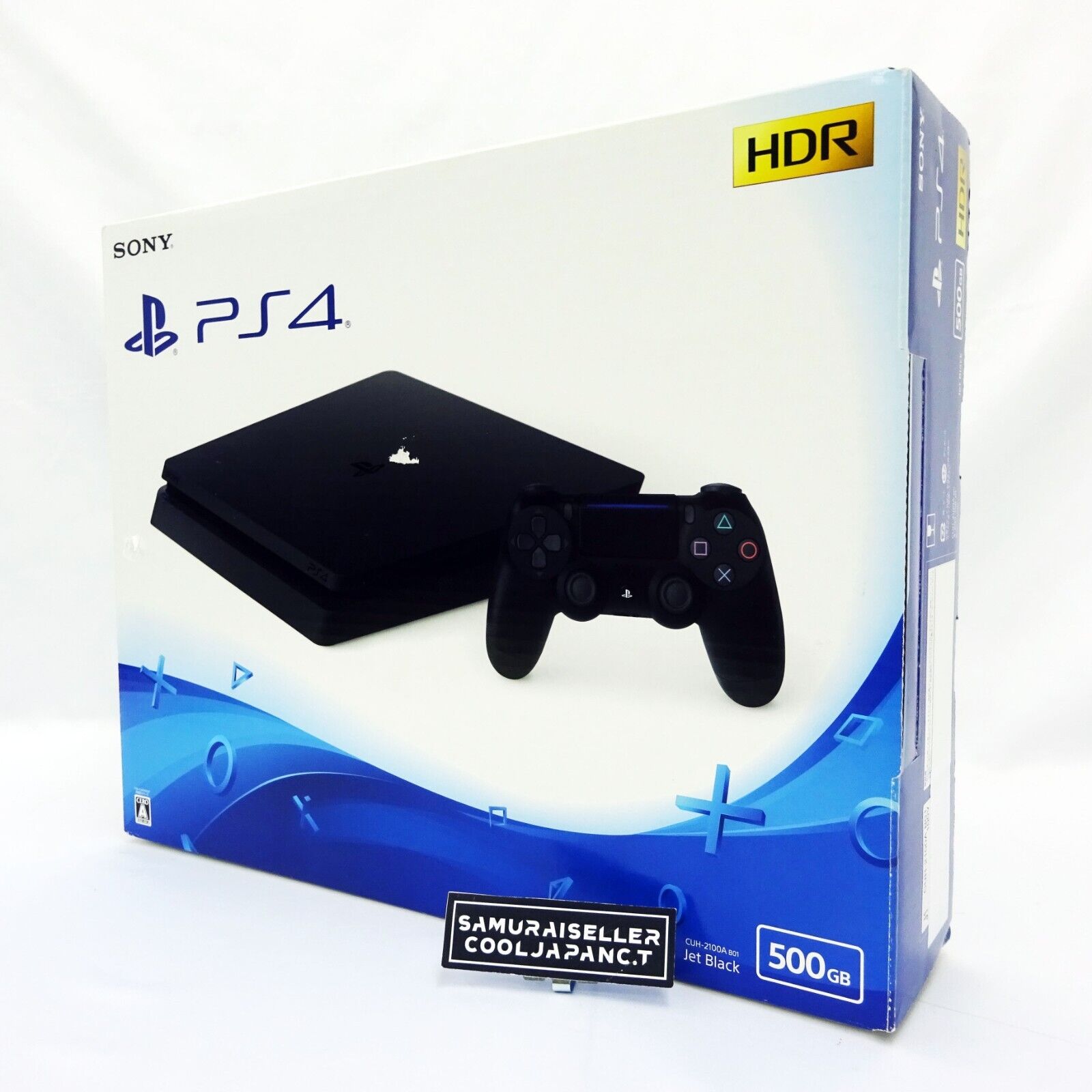 Sony PlayStation 4 PS4 HDD 500GB Jet Black CUH-2100AB01 Japan Console NEW