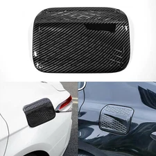 Carbon Fiber Look Fuel Tank Cap Gas Oil Box Cover For Toyota Camry 2018-2024