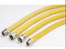 COMMERCIAL COOKING GAMECO YELLOW CONVOLUTED S/S CONNECTOR 1/2 X 1.5M- GCH-1515
