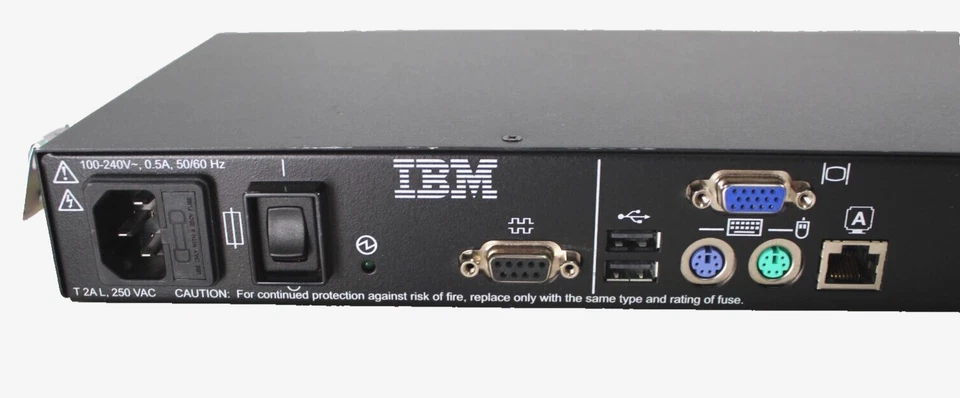 IBM 41Y9310 8-Port Console KVM Switch 1735-HC1 520-477-502 - Image 2 of 4