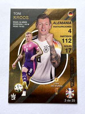 2024 CARD SOCCER LEGENDS 3R #03 TONI KROOS UEFA EURO Limited