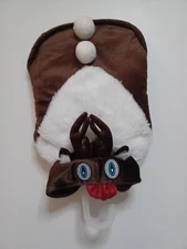PMP-Rudolph Red-Nosed Reindeer Pet Costume Hooded Dog Jacket Vest Size S/P small