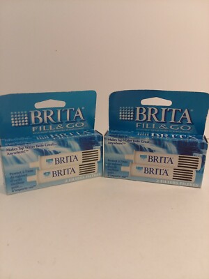 Brita Fill & Go Replacement Filters 2 Packs 4 Filters