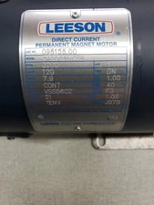 Leeson DC Motor, 1 HP, 3000 RPM, 0-120 VDC, TENV, 56CZ, Shaft Diameter- 5/8"