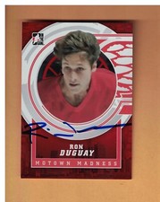 RON DUGUAY AUTOGRAPHED 2012-13 ITG MOTOWN MADNESS HOCKE CARD SIGNED DETROIT RED