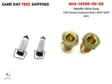 6H4-14590-00-00 Needle Valve Assy FOR Yamaha Outboard Motor 40HP 50HP x4pcs