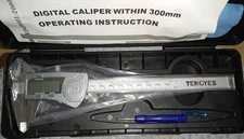 TENGYES Digital Electronic Caliper Micrometer Measuring Tool Stainless Steel 6In