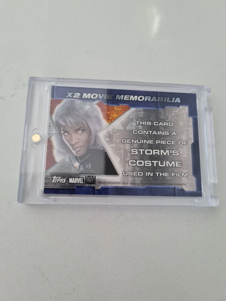 X-Men 2 X2 Movie Memorabilia Topps 2003 Costume Relic Halle Berry as Storm - Image 2 of 2