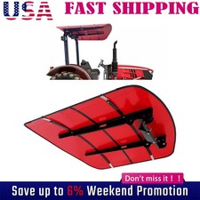 Sun Shield Tuff Top Tractor Canopy For 2" x 2" or 2" x 3" ROPS 48" X 52"-Red