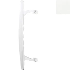 Durable White Painted Patio Sliding Door Pull Handle - Flush Lock Compatible