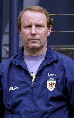 Portrait of Scotland coach Berti Vogts taken at the European Champ- Old Photo
