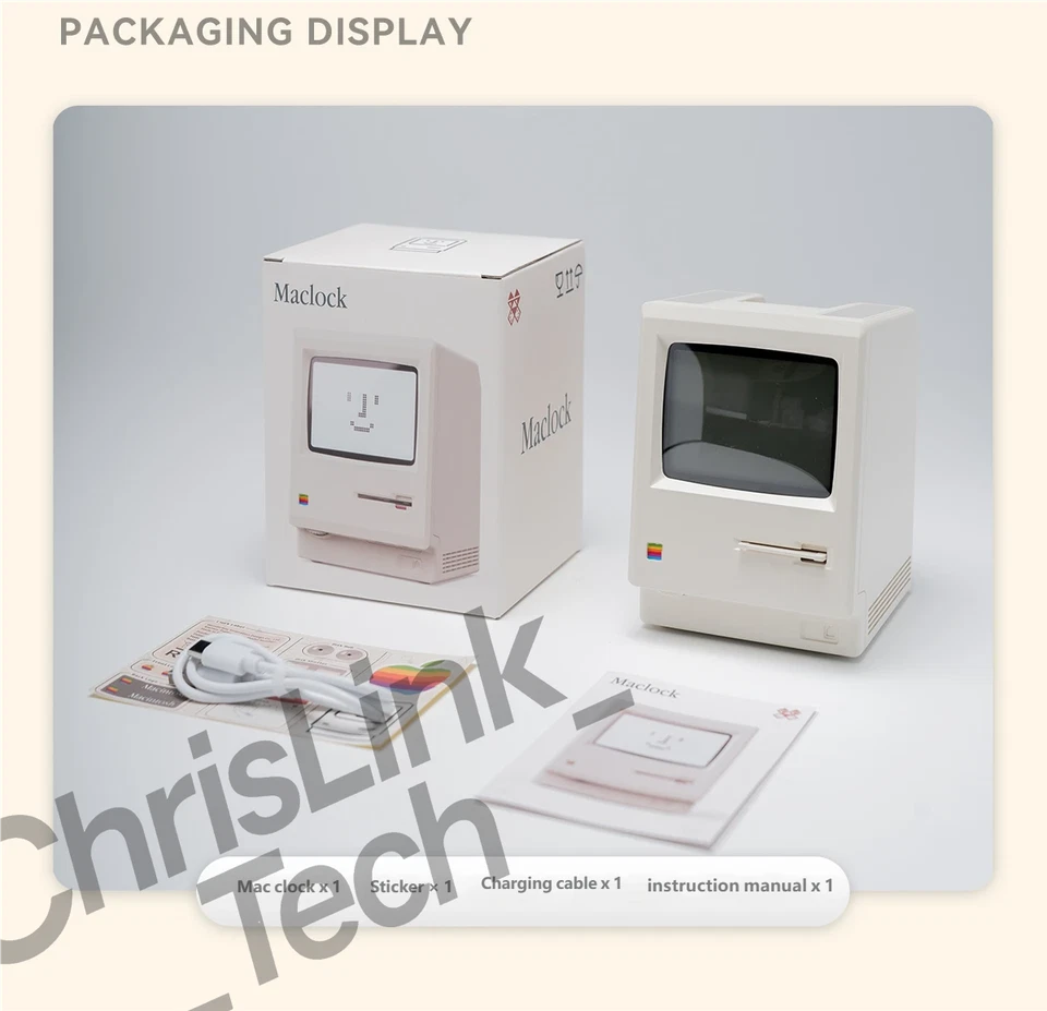 Maclock Macintosh Alarm Clock A Classic Desktop Ornament with A Digital Clock - Image 2 of 4
