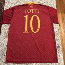 AS Roma Italy Official 2018-2019 Home Soccer Jersey Totti #10 Size Men’s Large