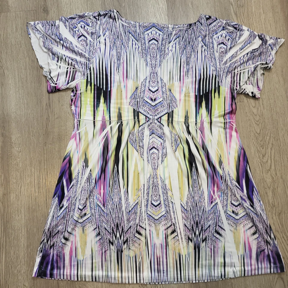 Blusa cómoda vintage para mujer Covington talla L/G 94 % poliéster, 6 % spandex Foto 2 de 4