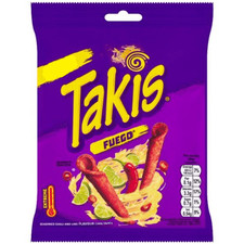 Takis Fuego Chilli and Lime Flavour Corn Snack Pack of 21 x 55g
