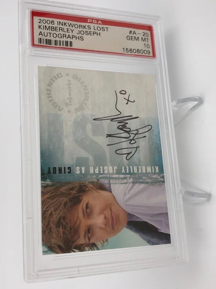 KIMBERLY JOSEPH AUTO Karte TV LOST as CINDY Signed graded slab PSA GEM MINT 10 - Bild 2 von 4