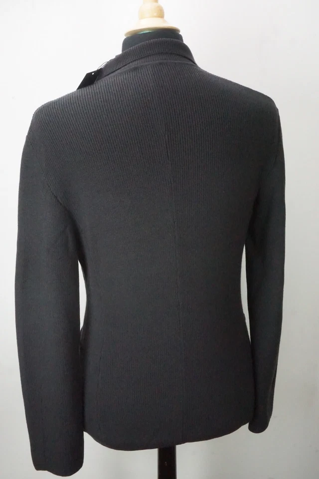G1N with tags Giorgio Armani Black Label Dark Gray Cashmere Blend Woven Sport Ja - Image 3 of 4