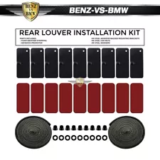 Upgraded Rear Window Louver Universal Installation Hardware Kit Steel Brackets