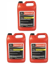 3x Engine Coolant Antifreeze YELLOW CONCENTRATED MOTORCRAFT VC-13-G