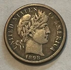 1898-o Barber Dime , VF , better date
