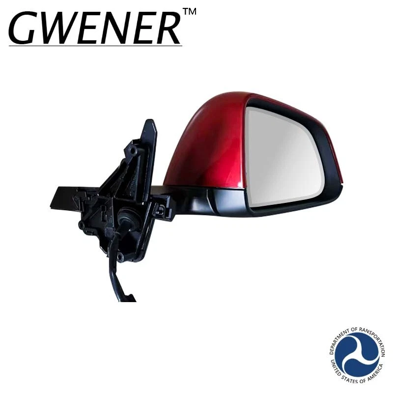 Side Mirror assembly Heated Anti-Glare Red Right Fit for 20-23 Tesla Model Y Foto 4 de 4