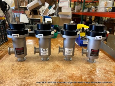 Used MKS 152-0025K Pneumatic Angle ISO NW25 Flange Valve FREE SHIPPING
