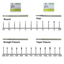 Wave Dental Surgical Bur Round Long 2 4 6 8 557L 702 25mm Carbide Bur High Speed