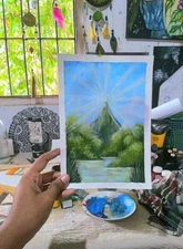 Stunning Hand-Painted Nature Scene