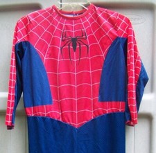 HALLOWEEN COSTUME OR PJ'S - MARVEL SPIDER-MAN 2 - BOYS SIZE 7-10 WITH 2 MASKS
