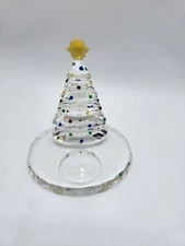 PARTYLITE  Sparkle Lite Crystal Christmas Tree Tea Light Holder decor holiday