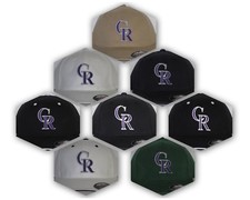Colorado Rockies "FLEX FIT" Cap Hat CLASSIC MLB PATCH/LOGO 3 Sizes NEW