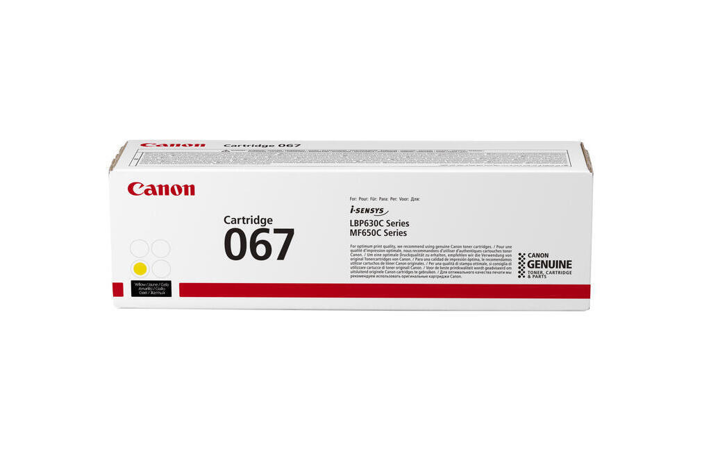 Оригинальный тонер Canon 067 - gelb 5099C002 13990₽