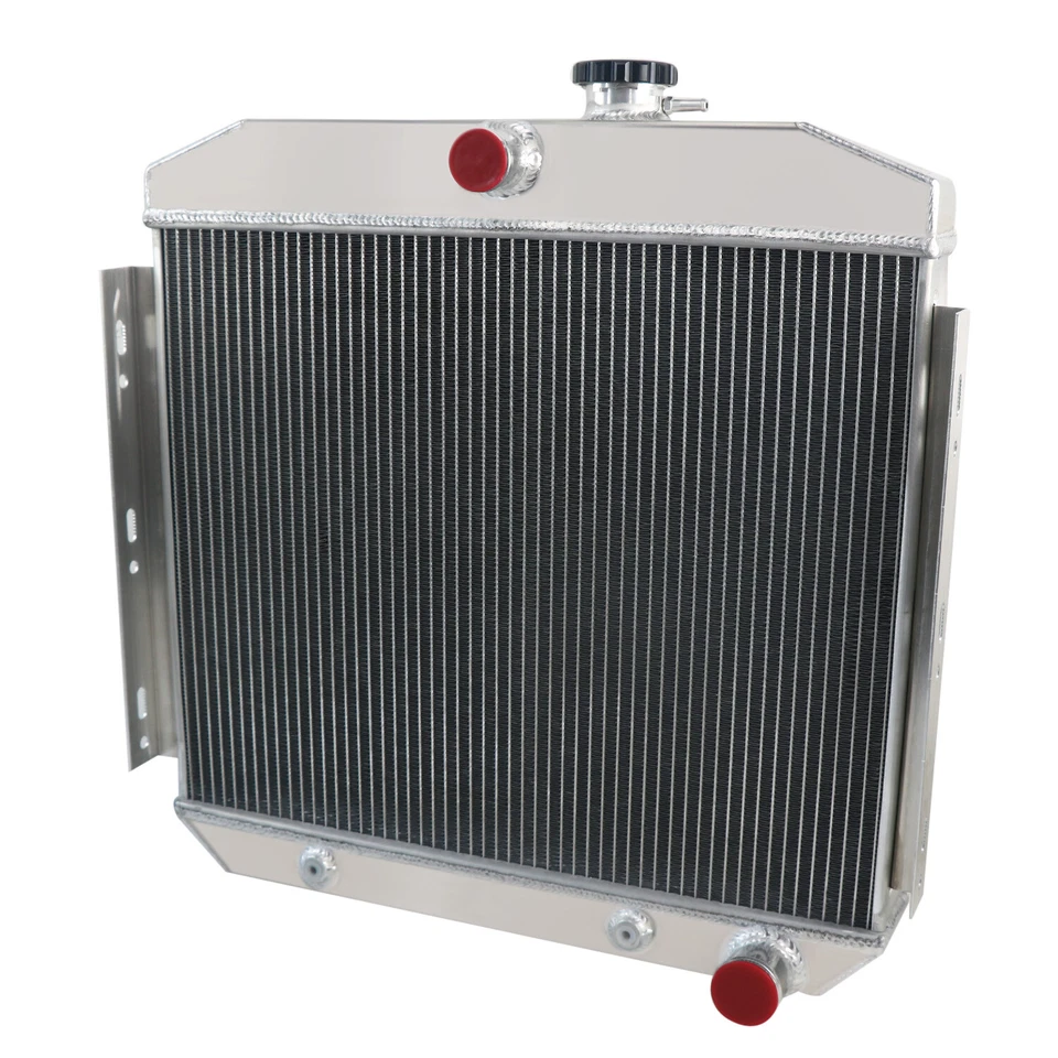 4 Row Radiator For 1955-1957 1956 Chevrolet Bel Air/One-Fifty/Two-Ten Series L6. - Imagem 4 de 4
