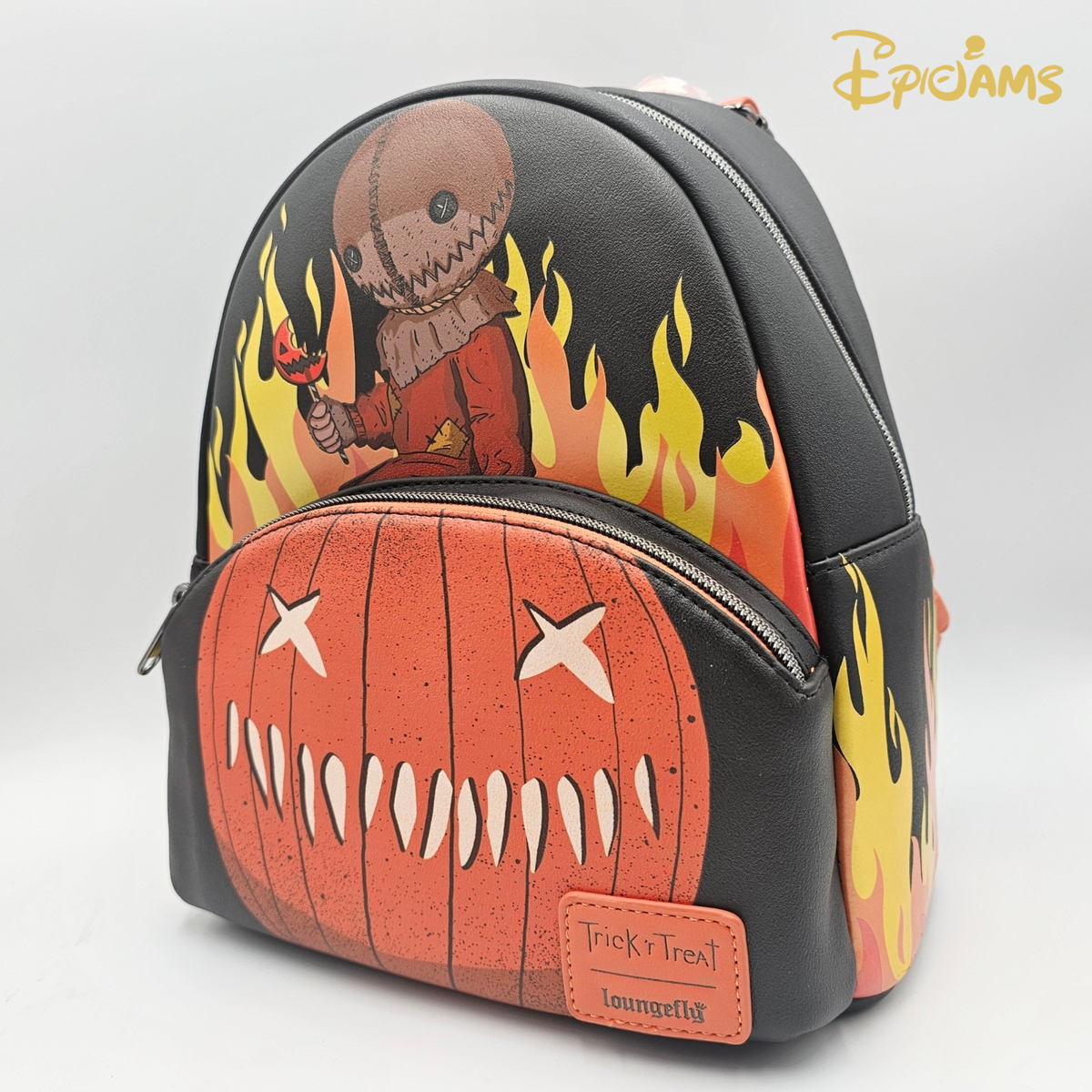 Loungefly Trick \'R Treat Sam & Jack-O\'-Lantern Mini Backpack New trtbk0008-1.jpg main image 2